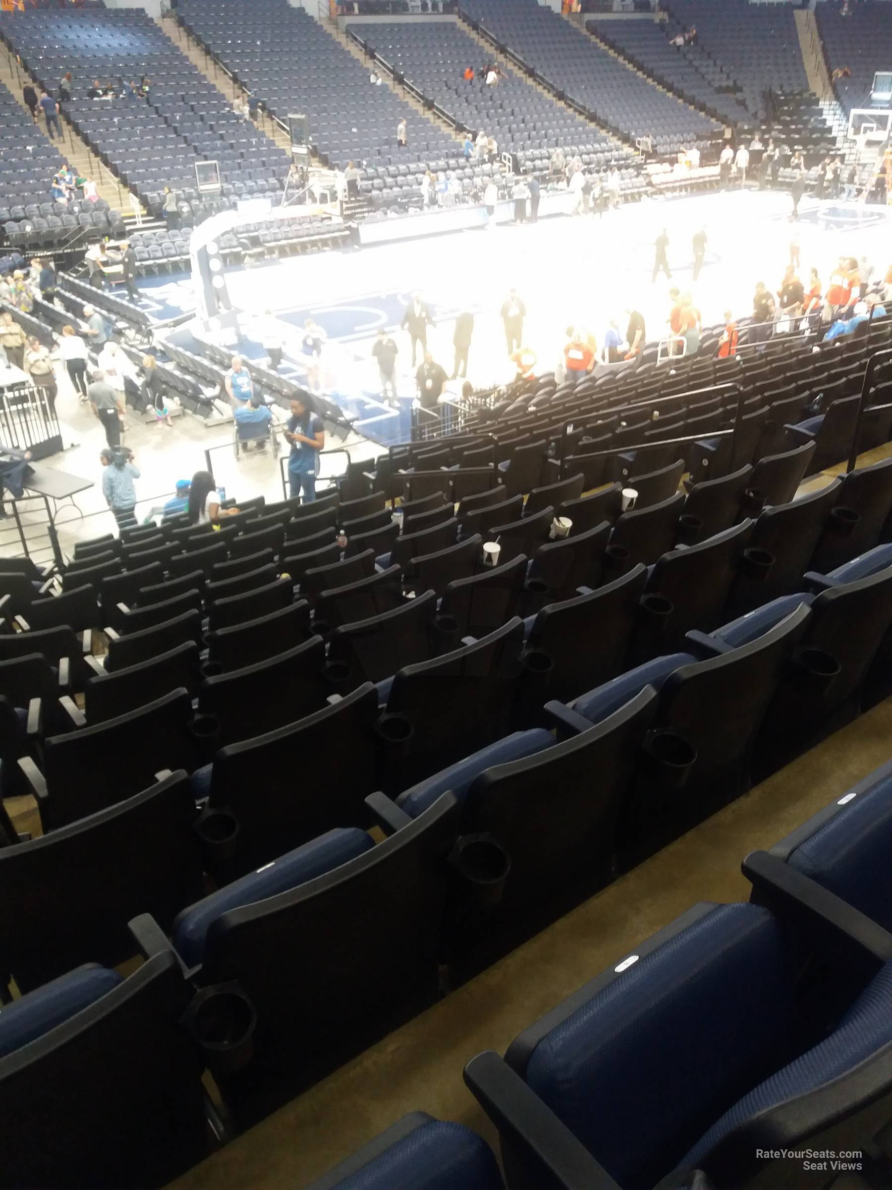 section 116, row n seat view  for basketball - target center